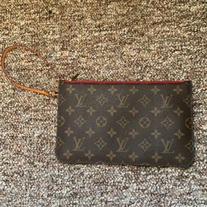 Authentic Louis Vuitton Neverfull Mono clutch